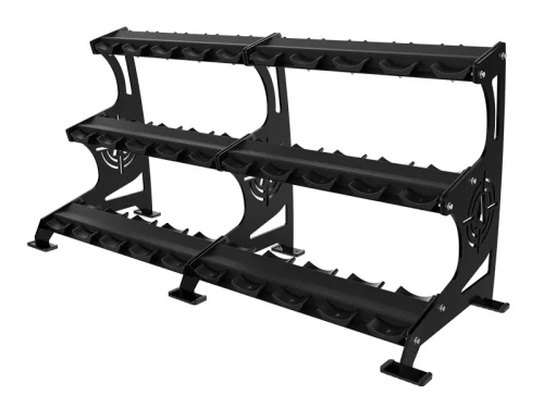 ALPHA 3 TIER PRO STYLE DUMBBELL RACK (15 PAIRS)